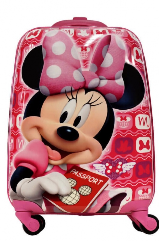 Детский пластиковый чемодан Minnie Mouse Минни Маус путешественница