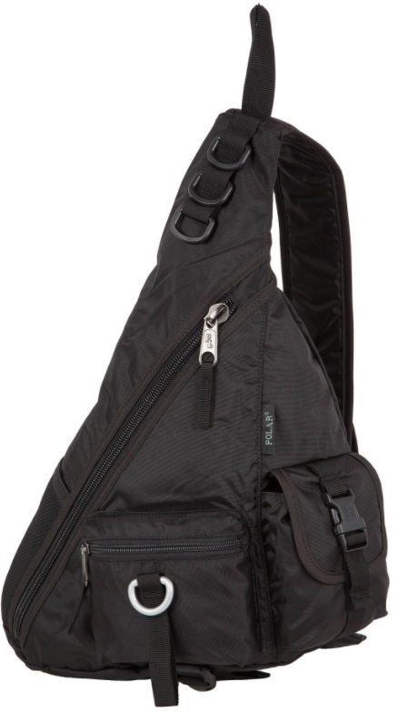Однолямочный рюкзак Polar П1378 черный