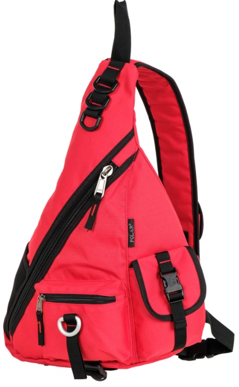 Однолямочный рюкзак Polar П1378 красный