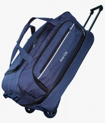 Сумка дорожная на колесах с увеличением объёма NC - 28 БОЛЬШАЯ цвет тёмно-синий